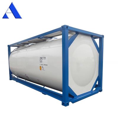 Stock 20 ft ISO Tank Container 26000 Liter with 4.0/6.0Mpa Pressure and 316L/SAN50028-7/WNr 1.4402/1.4404 Tank Material