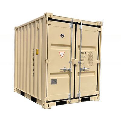 6.5ft Tricon Portable Storage Mini Box 6ft x 8ft Corten Steel Container for Storage or Shipping
