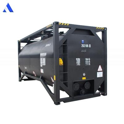 UN T3 Fire Heating 20ft Bitumen ISO Tank Container with CSC Certificate and 16MnDR Vessel Material