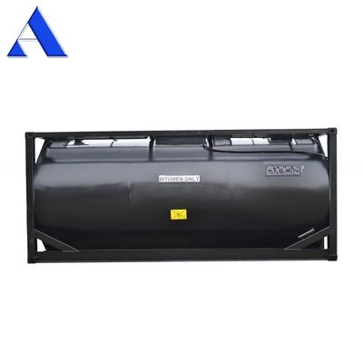 UN T3 Fire Heating 20ft Bitumen ISO Tank Container with CSC Certificate and 16MnDR Vessel Material