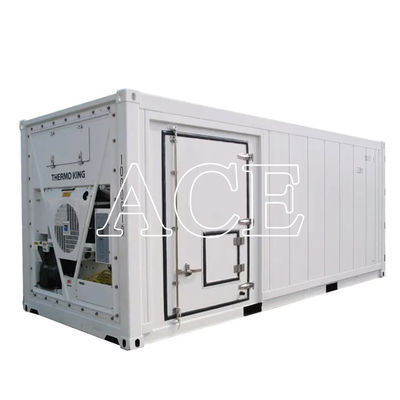 Dual Temperature 2-Room ISO 20ft Marine Refrigerated Container ISO Certified Aluminium Deep Freezers with Corten Steel