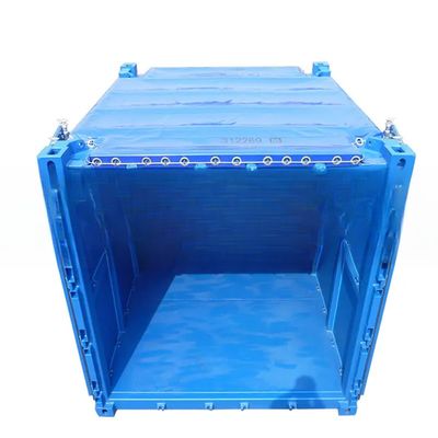 10ft DNV 2.7-1 Standard Open Top Dry Container with Tarpaulin Cover Steel Offshore Container Certified by BV and CSC