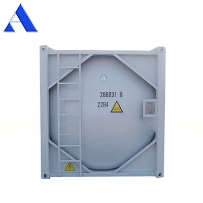 SPA-H Frame Material 20ft Bulk Cement ISO Trailer Transport Tank Container Q345B Steel Stainless Steel Pressure Vessel