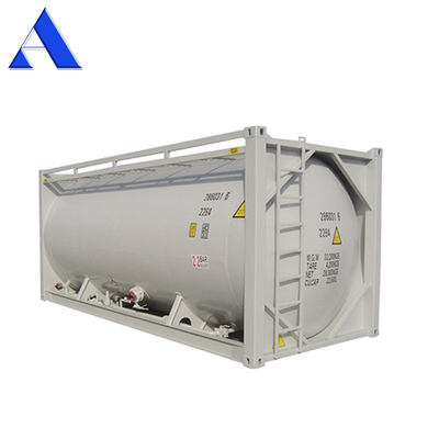 SPA-H Frame Material 20ft Bulk Cement ISO Trailer Transport Tank Container Q345B Steel Stainless Steel Pressure Vessel