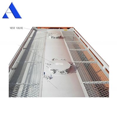 SPA-H Frame Material 20ft Bulk Cement ISO Trailer Transport Tank Container Q345B Steel Stainless Steel Pressure Vessel
