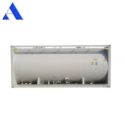 SPA-H Frame Material 20ft Bulk Cement ISO Trailer Transport Tank Container Q345B Steel Stainless Steel Pressure Vessel
