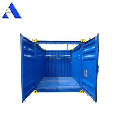 10ft DNV 2.7-1 Standard Open Top Dry Container with Tarpaulin Cover Steel Offshore Container Certified by BV and CSC
