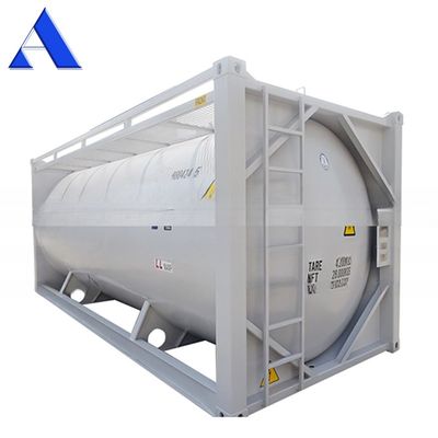 SPA-H Frame Material 20ft Bulk Cement ISO Trailer Transport Tank Container Q345B Steel Stainless Steel Pressure Vessel