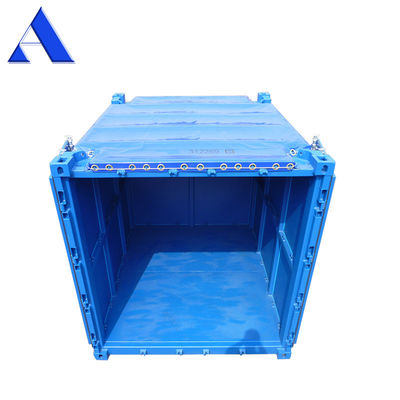 10ft DNV 2.7-1 Offshore Open Top Container with Tarpaulin Cover Conforms to Offshore Oil and Gas Platform Requirements
