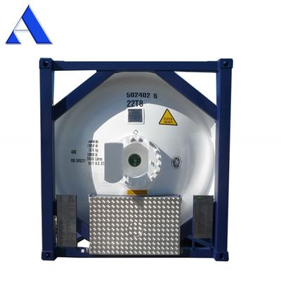 9 High Stacking T50 LPG Liquid Chlorine Gas 20ft ISO Tank Container 18/23.45Bar Pressure