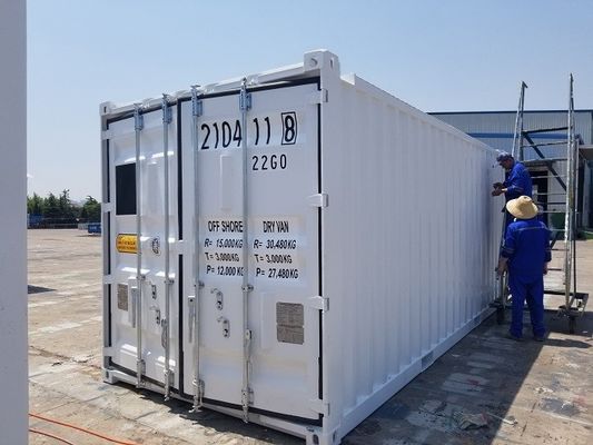 20ft Offshore Container DNV 2.7-1 Standard 6m Oil Drilling Closed Box 20ft Length Steel Floor Optional Sling