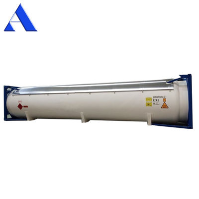 40ft ISO Gas Tank Container 52.5 CBM UN T50 for Compressed Liquefied LPG Chlorine Ammonia High Capacity ISO Container
