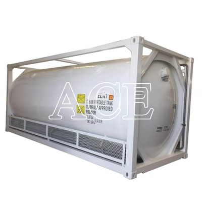 20 Ton Capacity 20ft Long Transport Container ASME Standard UN T75 ISO Cryogenic LNG Tank for Customizable and Transport