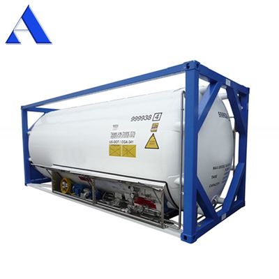 20 Ton Capacity 20ft Long Transport Container ASME Standard UN T75 ISO Cryogenic LNG Tank for Customizable and Transport