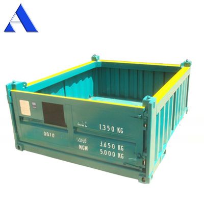 10ft DNV 2.7-1 Standard Offshore Cargo Baskets Half-Height Dry Steel Container Open Top 3-Meter Length Optional Half-Height