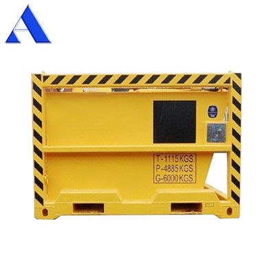 3.6 CBM DNV 2.7-1 Standard Closed Box Container Corten-A Offshore Mud Skips / Waste Skips for Cutting Drilling