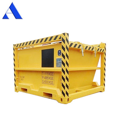 3.6 CBM DNV 2.7-1 Standard Closed Box Container Corten-A Offshore Mud Skips / Waste Skips for Cutting Drilling