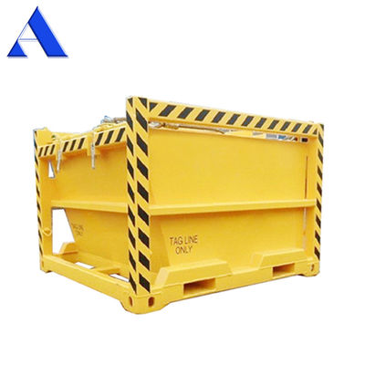 3.6 CBM DNV 2.7-1 Standard Closed Box Container Corten-A Offshore Mud Skips / Waste Skips for Cutting Drilling