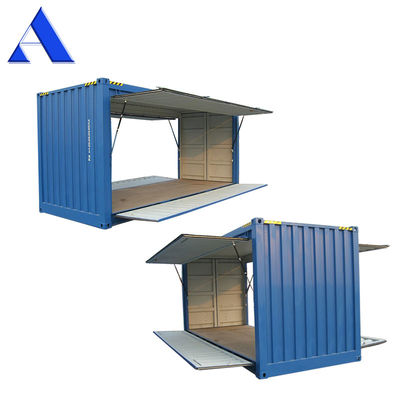 20ft Side Door Steel Dry Container ABS Ventilate Cover Double Swing High Cube Shipping Container with 20 Foot Opening