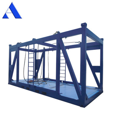 Steel or Plywood Floor 27ft DNV 2.7-1 Standard Heavy Duty Offshore Container Lifting Frame Skid Baskets