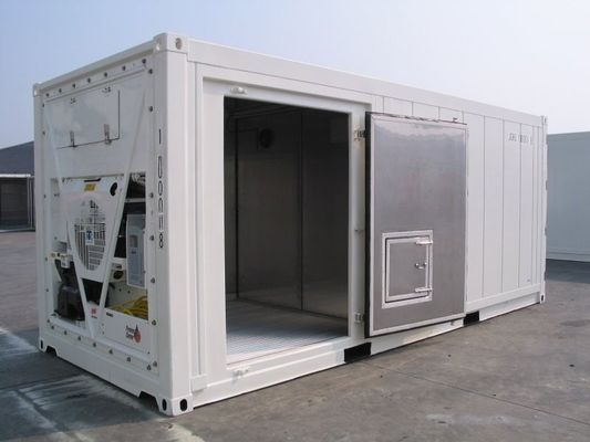 Carrier Cooler 20ft Reefer Container with Side Door Aluminum Bottom Thermo King Refrigerated Freezer