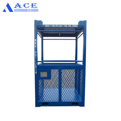 45C Lifting Angle 3CBM DNV 2.7-1 Steel Dry Container Offshore Personal Transfer Basket with CSC and BV Certificates