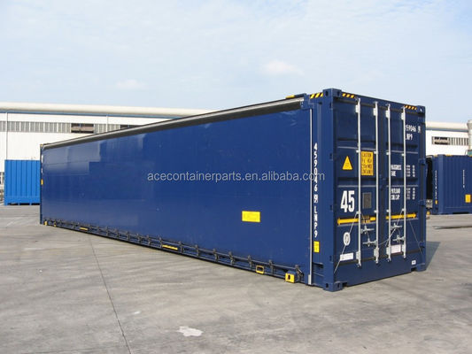 45ft High Cube PVC Curtain Side Door CSC Certified Dry Shipping Container with 13556 x 2420 x 2474 mm Internal Dimensions
