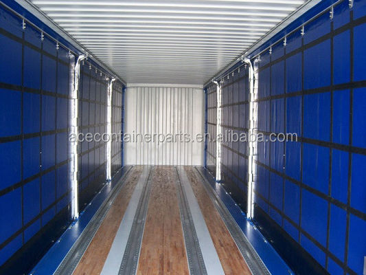 45ft High Cube PVC Curtain Side Door CSC Certified Dry Shipping Container with 13556 x 2420 x 2474 mm Internal Dimensions