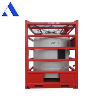 2900L-5000L Capacity Vertical Offshore Tank Container with Lifting Frame Weld Seam Acid Cleaning and Passivation Finish