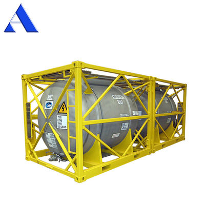 16000L DNV 2.7-1 Standard 20ft Frame UN T11 Stainless Steel Tote Offshore Tank Container for International Transport