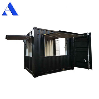 Kiosk 10ft Shipping Container Coffee Shop Custom Made Movable Bar Cafe Store with Plywood Floor