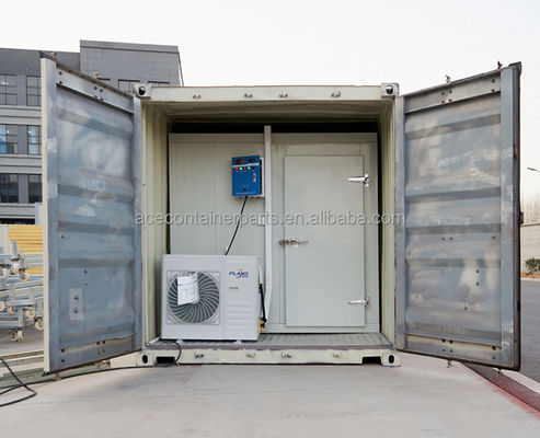 20ft Reefer Container Cold Storage Room with Aluminum T-Bar Floor and R134a/R404A Refrigerant