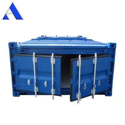 20ft Half Height Soft Open Top Container with Tarpaulin Roof Cover BV Certified High Capacity Bulk Ore Storage Solution