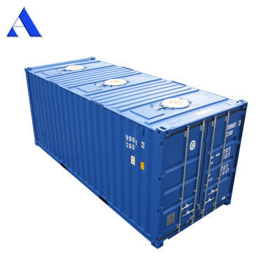 Top Loading Front Unloading Steel Floor 20ft Dry Cargo Grain Intermediate Bulk Storage ISO Shipping Container