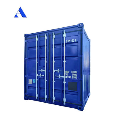 ISO 10855 Standard 8ft Mini Storage Box Container with External Dimensions of 2438 x 2438 x 2896 mm and 8100 kgs Payload