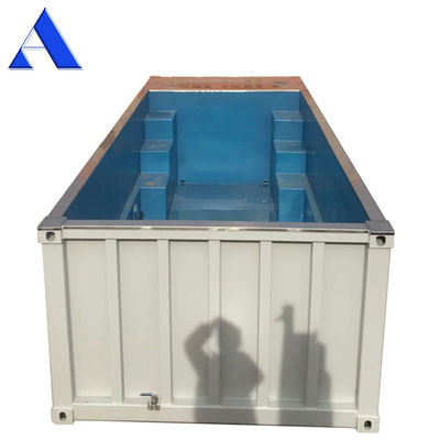 Outdoor 20ft 30ft 40ft Shipping Container Swimming Pool with Filtration Included and Customized Color