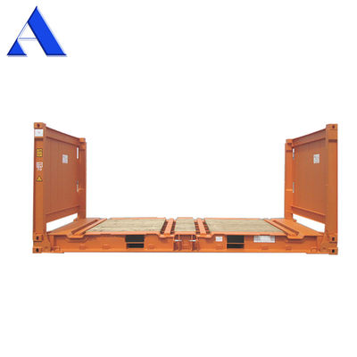20ft 20 ft 20 Flat Rack Flatrack Container Ocean Shipping Containers Tare Weight 2750KGS Floor 28mm Plywood Floor