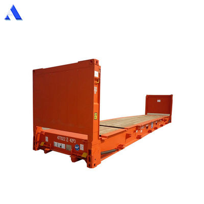20ft 20 ft 20 Flat Rack Flatrack Container Ocean Shipping Containers Tare Weight 2750KGS Floor 28mm Plywood Floor