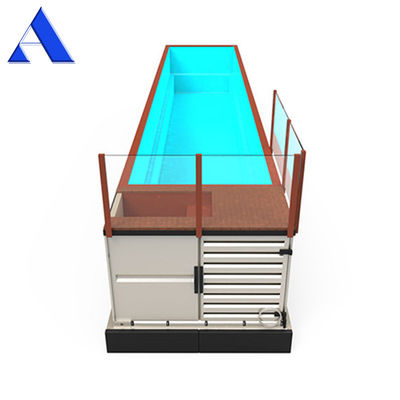 40ft Shipping Container Swimming Pool Outdoor with Durable Corten-A Structure and Plywood Floor