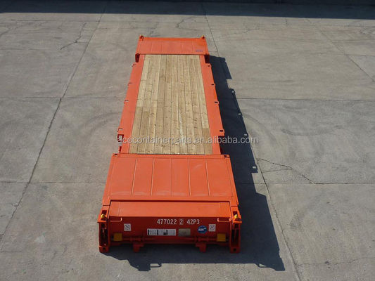 40ft 40' Steel Corten Steel Flat Rack Shipping Containers with Plywood Floor and Collapsible End Flatrack CSC Certified