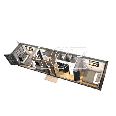 Custom Made Luxury Prefab Container House Flexible Design with Aluminum Window and 20ft Shipping Container