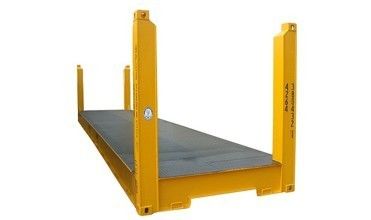 Transportation Equipment 40ft Flat Rack Container with Steel Fixed Corner Post Max Payload 47370KGS ISO Certified