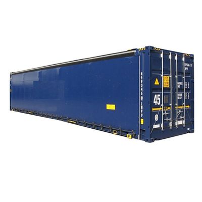 12192 x 2550 x 2896 mm High Cube 40ft Shipping Container with PVC Curtain Side Door