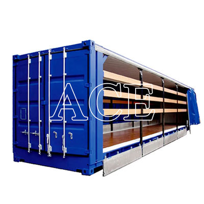 12192 x 2550 x 2896 mm High Cube 40ft Shipping Container with PVC Curtain Side Door