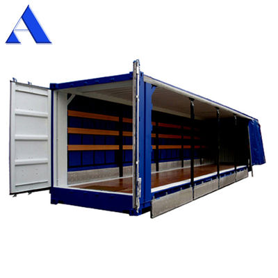 12192 x 2550 x 2896 mm High Cube 40ft Shipping Container with PVC Curtain Side Door