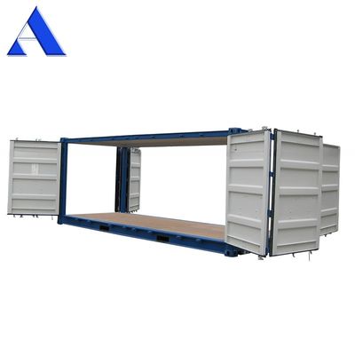 Convenient Cargo Handling 20ft Fully Side Opening Dry Shipping Container with Open Side Door and Steel Floor