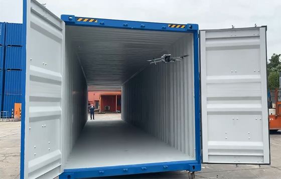 108 CBM Capacity Double End Door 6mm Steel Floor 2591mm Wide Trailer and Rail Way 53ft Length 53 Feet Shipping Container