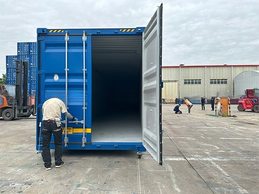 108 CBM Capacity Double End Door 6mm Steel Floor 2591mm Wide Trailer and Rail Way 53ft Length 53 Feet Shipping Container