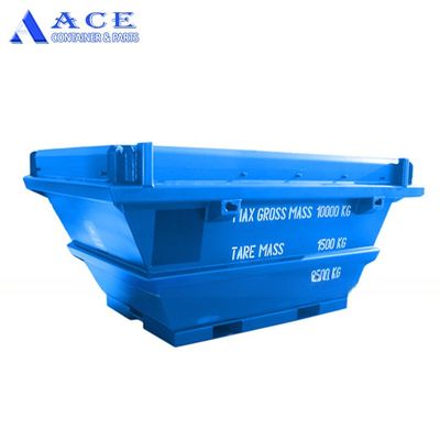 3789mm Length 6.5 CBM DNV Standard Steel Offshore Waste Skip Onshore Rubbish Container Transportation for Waste Disposal