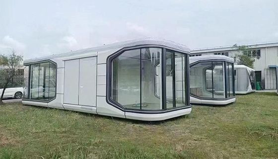 2024 Prefab Luxury Modular Modern Apple Cabin Space Capsule Container House Maison Capsule Spatiale for Mgo Board and PVC Floor